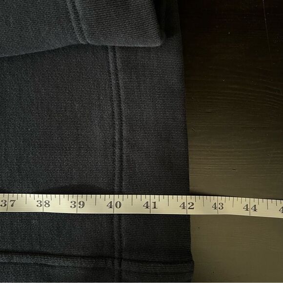 Uniqlo U Sweatshirt Dress S Navy Blue Long Sleeve Turtleneck Minimalist Pockets - Picture 13 of 13